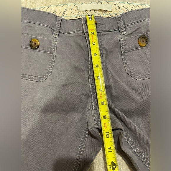 Old Navy Gray Blue Corduroy Pants Size 4 Y2K Throwback Vintage Wide Leg - Picture 4 of 12